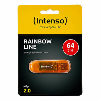 USB stick INTENSO 3502490 USB 2.0 64 GB Oranje 64 GB DDR3 SDRAM