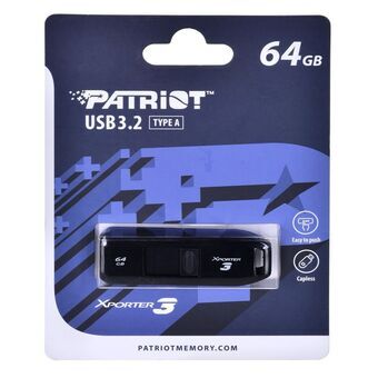 USB stick Patriot Memory Xporter 3 Zwart 64 GB