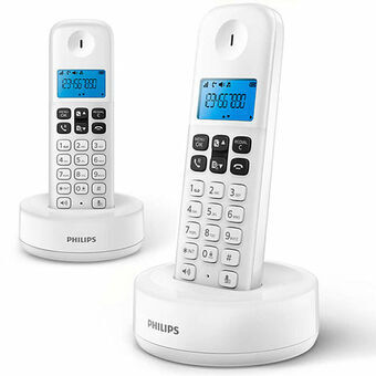 Draadloze telefoon Philips D1612W/34 Blauw Wit Zwart