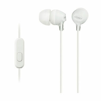 Hoofdtelefoon met microfoon Sony MDREX15APW in-ear Wit