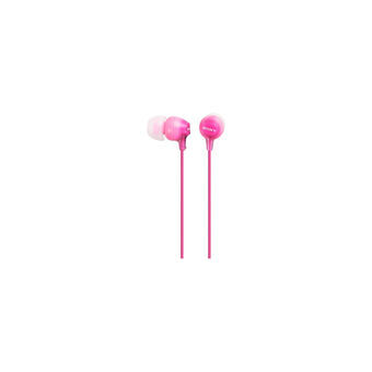 Hoofdtelefoon met microfoon Sony MDR-EX15AP Roze