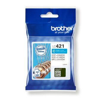 Originele inkt cartridge Brother LC-421C Blauw Cyaan