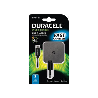 Oplader DURACELL DMAC10-EU Zwart (1 Stuks)