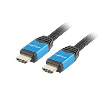 HDMI-Kabel Lanberg CA-HDMI-20CU-0030-BL 4K Ultra HD Mannelijk/Mannelijk Zwart 3 m