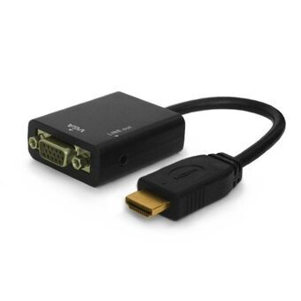 Adapter HDMI naar VGA Savio CL-23 Zwart