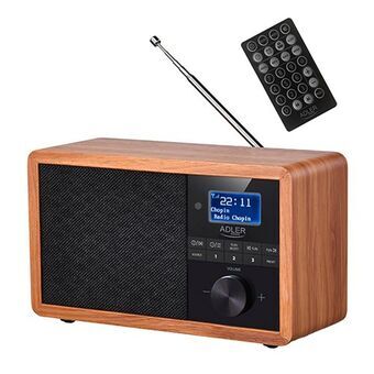 Radio Adler AD 1184 Zwart Hout