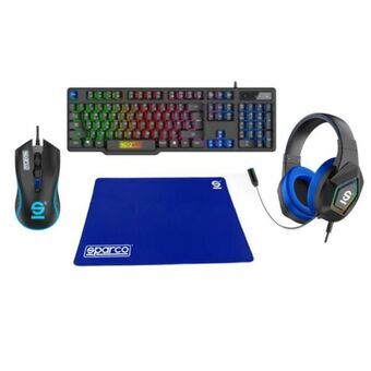 Pack Gaming Sparco SPGAMEKITESP Qwerty Spaans