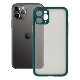 Mobiele hoes iPhone 11 Pro KSIX Duo Soft Groen