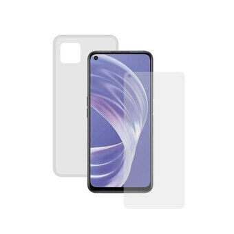 Mobiel projectiescherm van gehard glas + mobiel hoesje Oppo A73 Contact Transparant