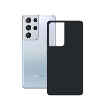 Mobiele Cover Samsung Galaxy S21 Ultra KSIX Zijde TPU Zwart