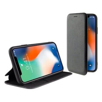 Foliehoes voor mobiele telefoon iPhone 11 Pro Max KSIX staand zwart