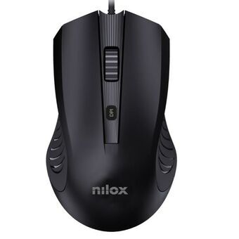 Muis Nilox MOUSB1013 Zwart