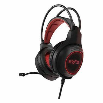 Gaming Headset met Microfoon Energy Sistem HESG-2 3.5 mm LED Zwart Zwart/Rood