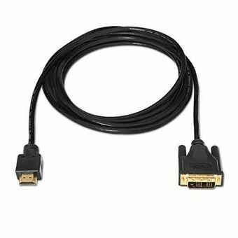 Kabel HDMI naar DVI NANOCABLE 10.15.0502 1,8 m Zwart 1,8 m