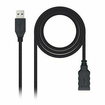 Kabel USB 3.0 A naar USB A NANOCABLE 10.01.0902BK 2 m Zwart