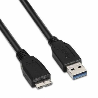 USB-C-kabel NANOCABLE 10.01.1101-BK Zwart 1 m