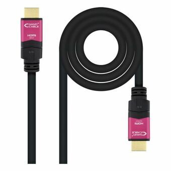 HDMI-Kabel NANOCABLE 10.15.3715 4K HDR 15 m Zwart