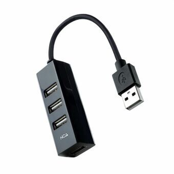 Hub USB NANOCABLE 10.16.4404 Zwart (1 Stuks)