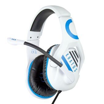 Gaming Headset met Microfoon FR-TEC Kratos Wit Blauw/Wit
