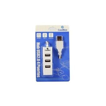 Hub USB 3 Poorten CoolBox HUBCOO190 Wit