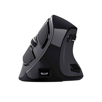 Wireless muis Trust Voxx ergonomisch Verticaal Bluetooth Herlaadbaar Zwart 2400 dpi