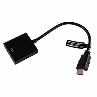 Adapter HDMI naar VGA GEMBIRD S0223205 1080 px 60 Hz Zwart 15 cm