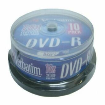 DVD-R Verbatim DVD-R Matt Silver 16x 10 pcs (10 Stuks)