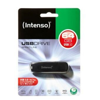 USB stick INTENSO 3533490 USB 3.0 64 GB Zwart 64 GB