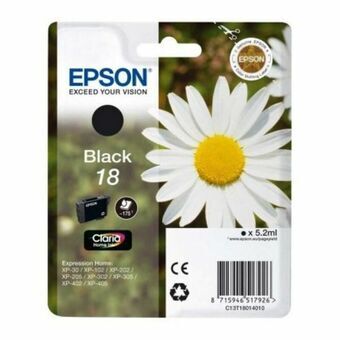 Originele inkt cartridge Epson C13T18014022 Zwart