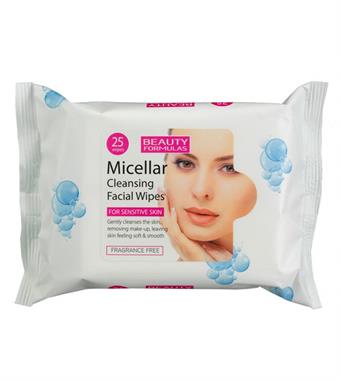 Beauty Formulas Micellaire vochtige doekjes - Reinigingsdoekjes - 25 st.