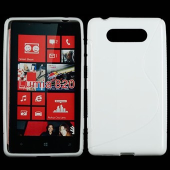 S-Line siliconen hoes - Lumia 820 (wit)