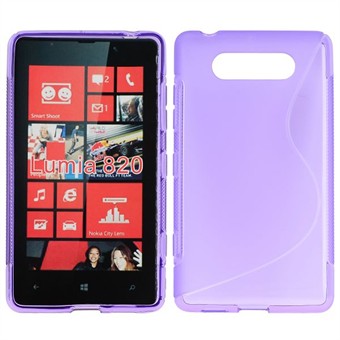 S-Line siliconen hoes - Lumia 820 (paars)