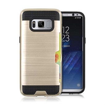 Cool slide Cover in TPU en plastic voor Samsung Galaxy S8 - Goud