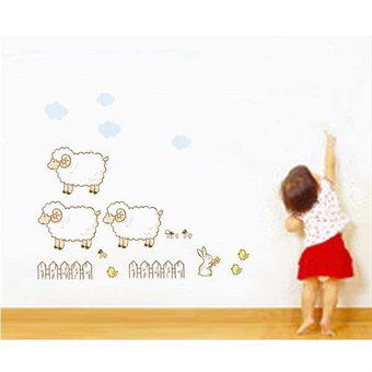 TipTop Muurstickers Leuke Cartoon Schapen Kinderen 