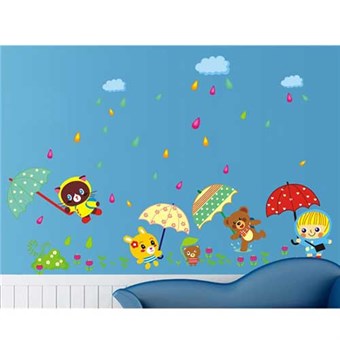 TipTop Muurstickers Kids Jongens Meisjes Baby\'s Kinderkamer Dieren Cartoon Patroon