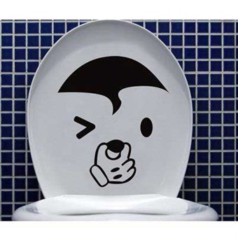 TipTop Muurstickers Closestool Sticker Toilet Badkamer Decor Muurschildering Art