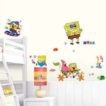 TipTop Muurstickers Schattig Spongebob SquarePants Cartoon Patroon 