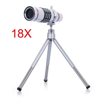18x optische Zoom Telescoop met statief voor smartphone en camera