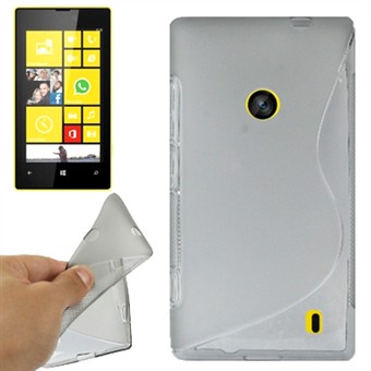 S-Line Siliconen Cover Lumia 520 (Transparant)