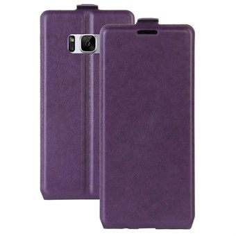 Verticale Flip Case in PU Leer en TPU voor Samsung Galaxy S8 Plus - Paars