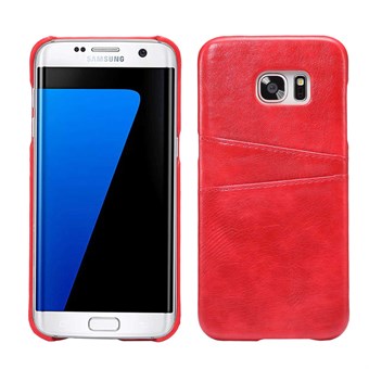 Smarty Leren Cover voor de Samsung Galaxy S7 Edge - Rood