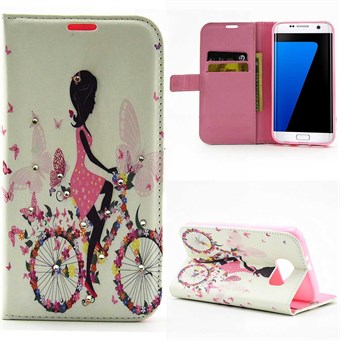 Fashion Galaxy S7 Edge hoesje fietsen