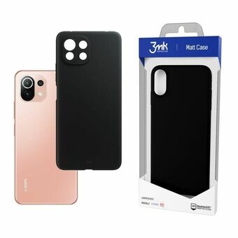 3MK Mat Hoesje Xiaomi Mi 11 Lite 5G zwart/zwart