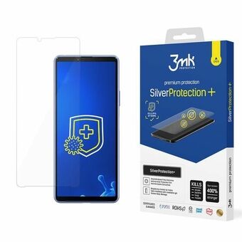 3MK Silver Protect + Sony Xperia 10 III 5G nat gemonteerde antimicrobiële film