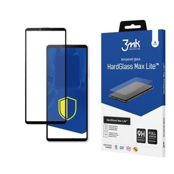 3MK HardGlass Max Lite Sony Xperia 10 III 5G zwart/zwart