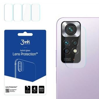 3MK Lens Protect Xiaomi Redmi Note 11 4G Cameralens bescherming 4 st.