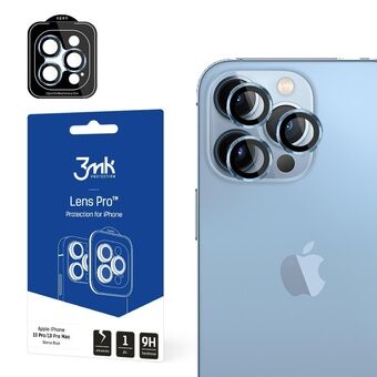 3MK Lens Protection Pro iPhone 13 Pro / 13 Pro Max blauw/sierra blue Lensbescherming voor de camera met montageraam 1 stuk.