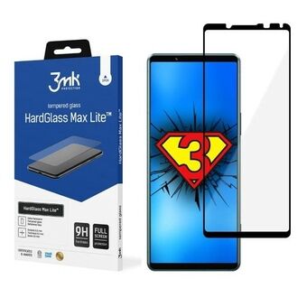 3MK HardGlass Max Lite Sony Xperia 5 IV zwart/zwart Volledig scherm Glas Lite