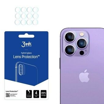 3MK Lens Protect is designed to provide protection for the camera lens of your iPhone 14 Pro (6.1") or 14 Pro Max (6.7").