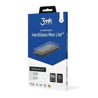 3MK HardGlass Max Lite voor Motorola Moto E32/E32s, zwart Volledig scherm Glas Lite